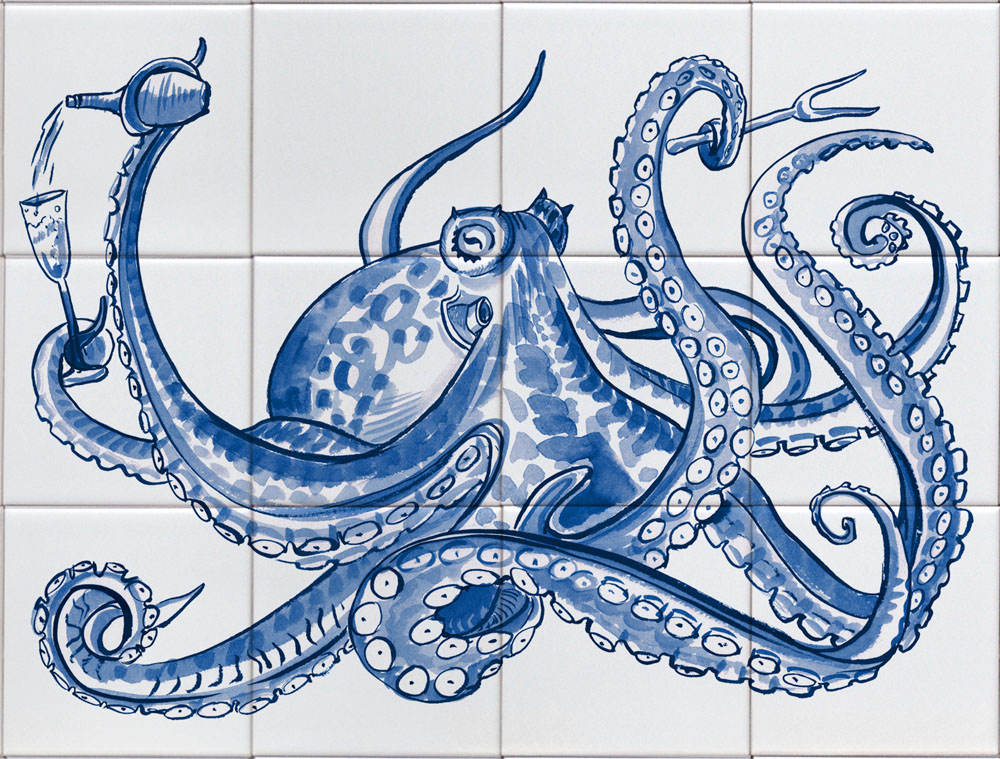 octopus tegeltableau