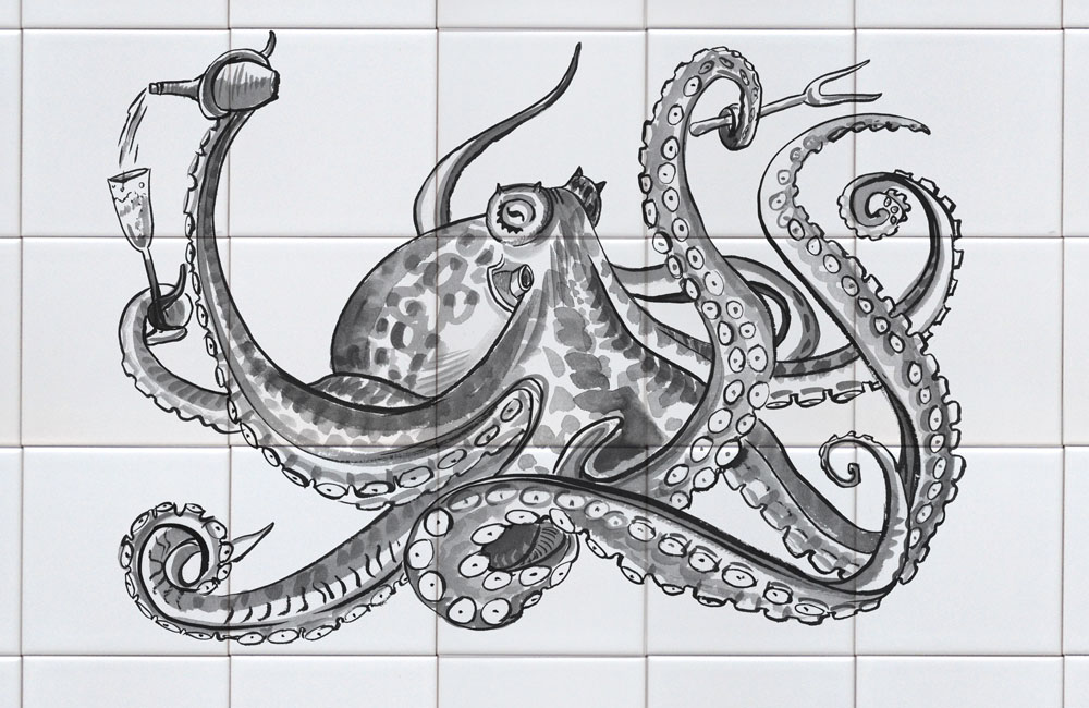 tile panel octopus