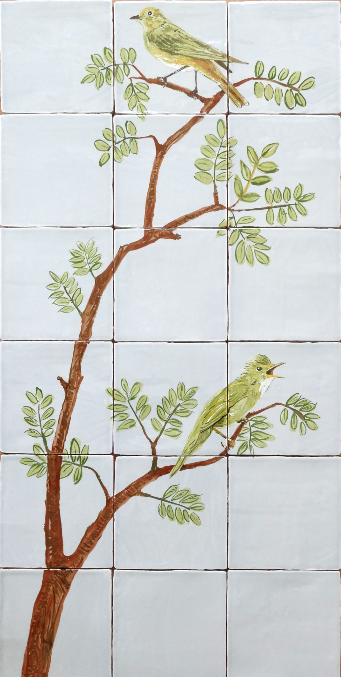 Tile panel birds