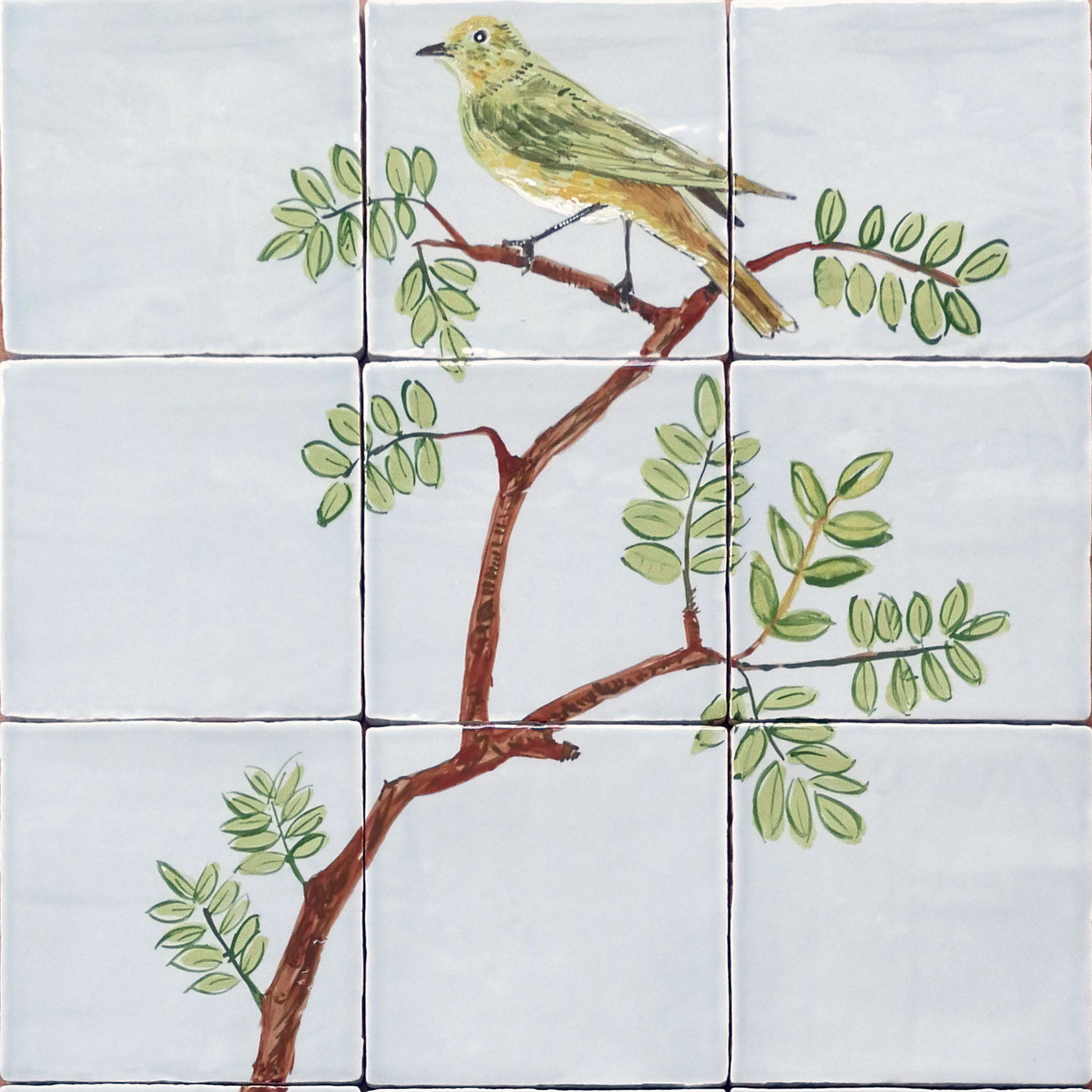 Tile panel birds