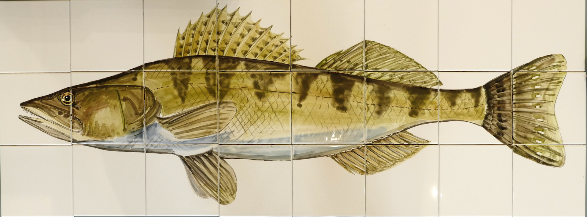 Tile panel fish
