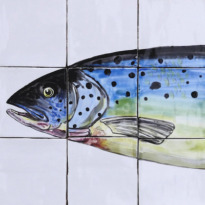 tile panel salmon