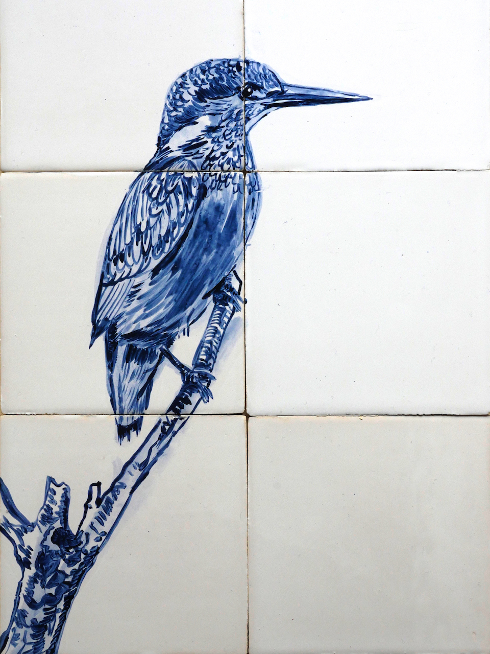 tile panel with birds