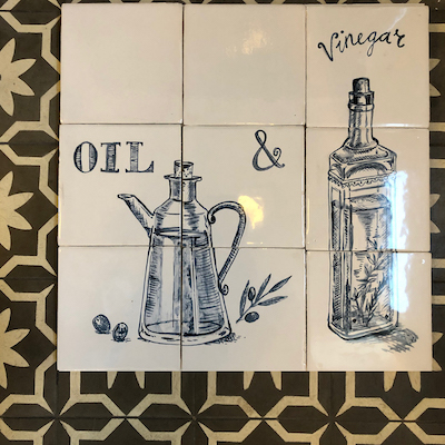 Oil and vinegar tile panel