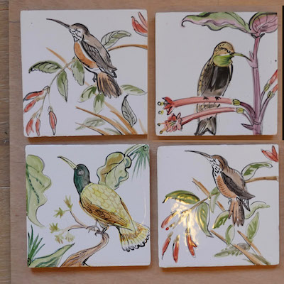 hummingbird tile panel