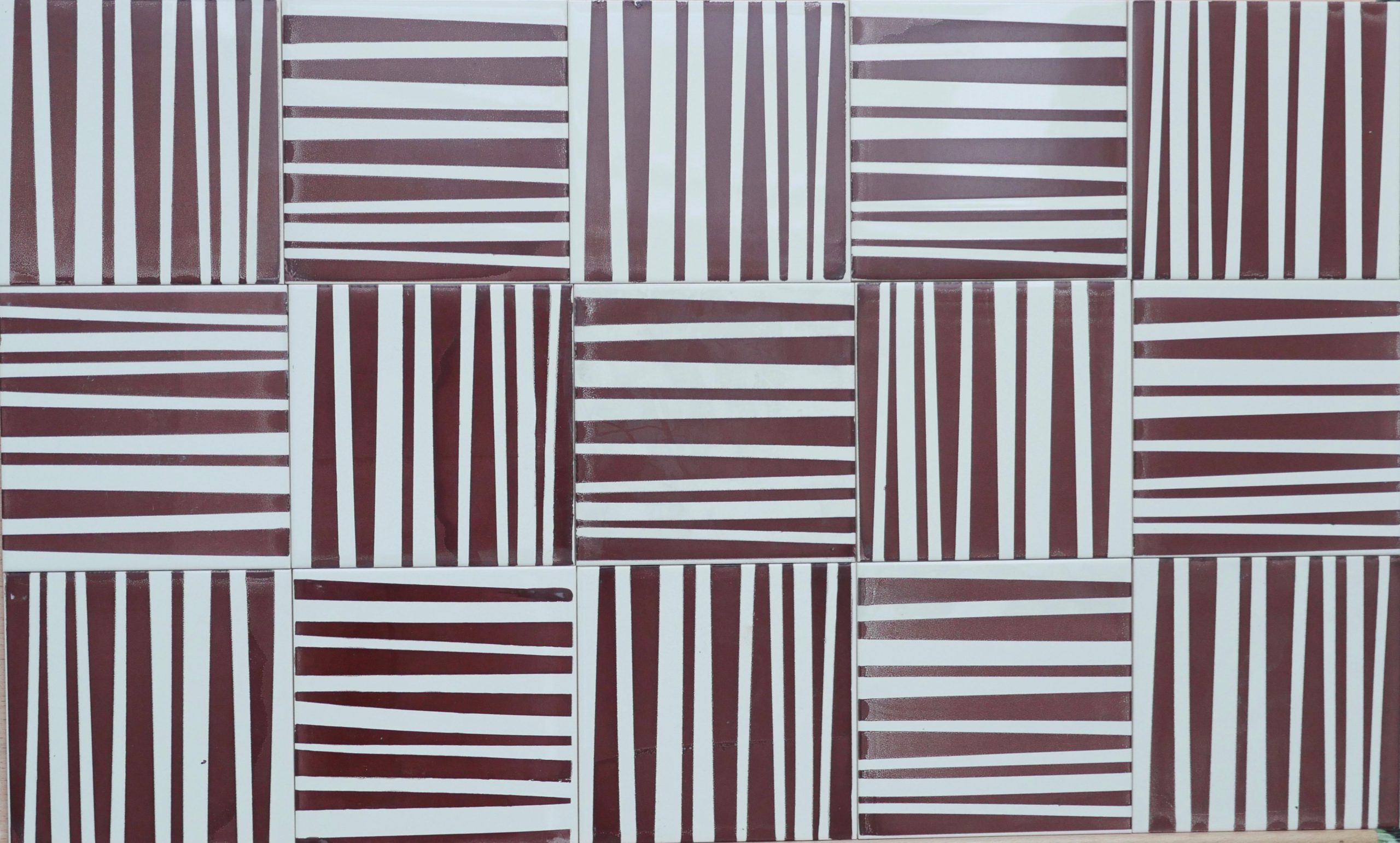 Brown stripes tiles