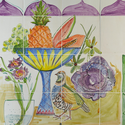 still life tile panel