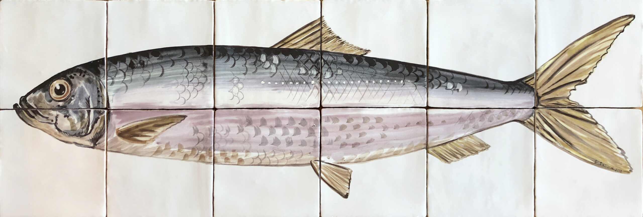 Herring tile panel