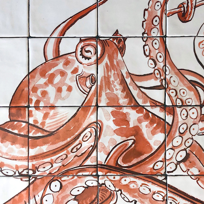 octopus tile panel