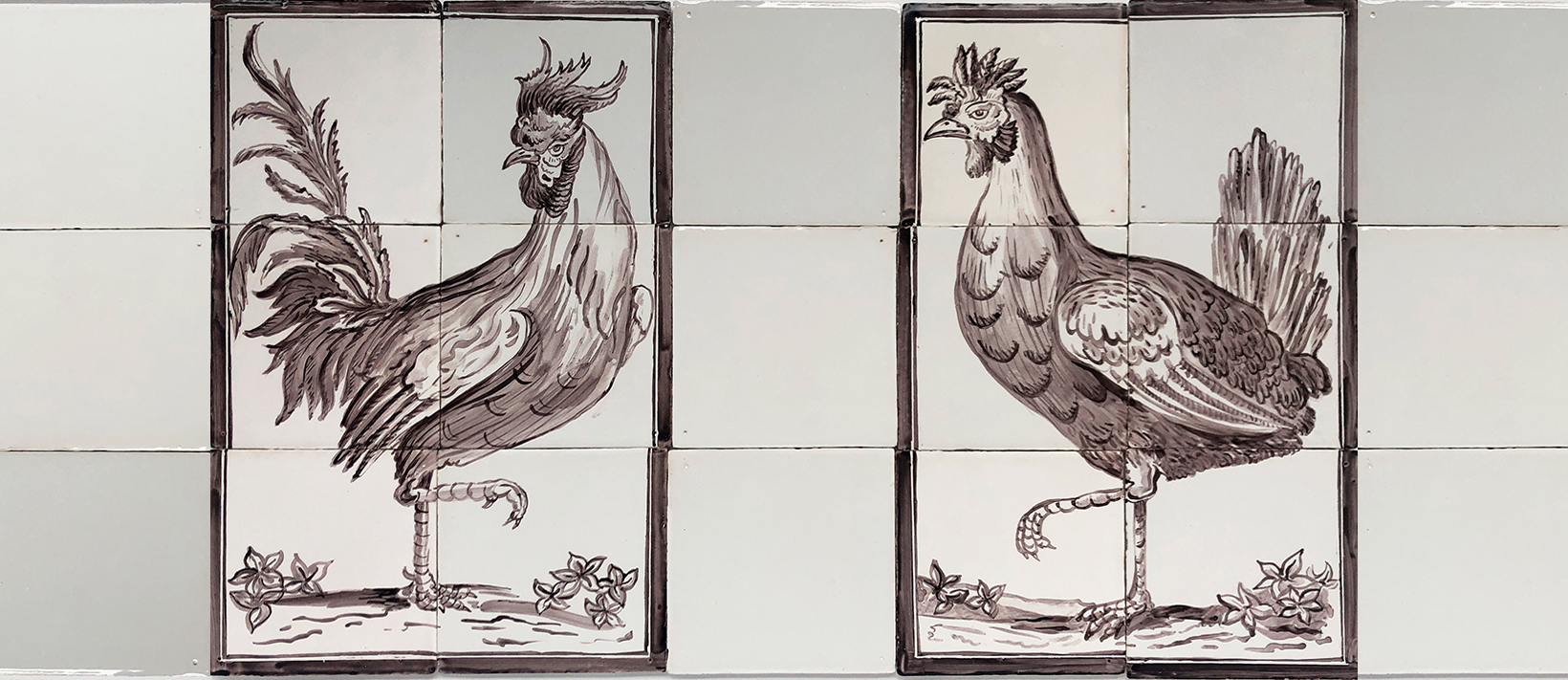 tile panel rooster