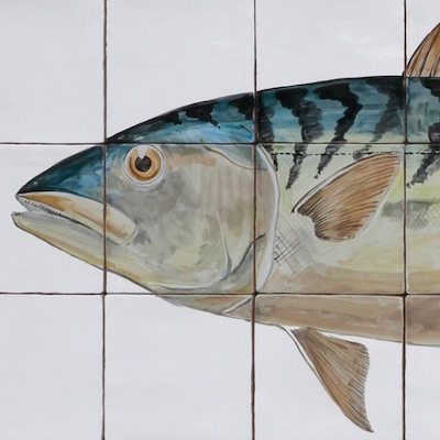 Mackerel tile panel