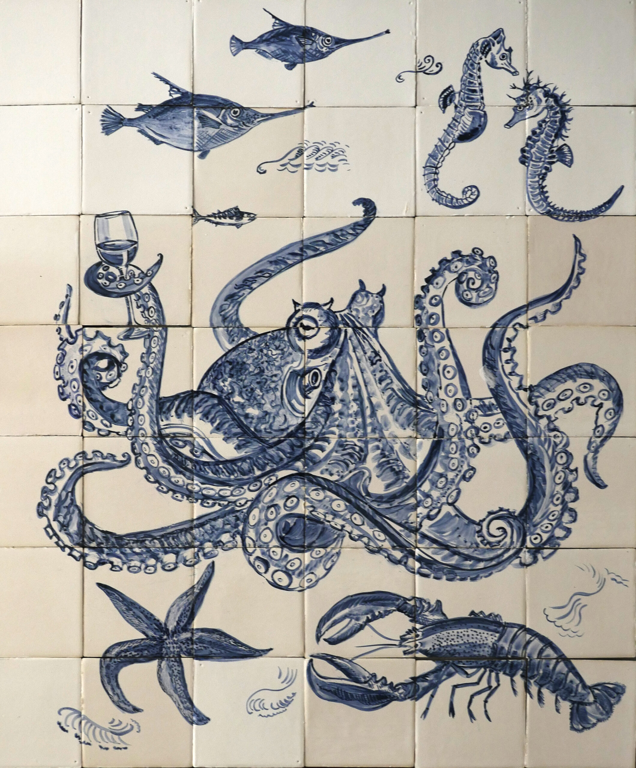 sea world tile panel